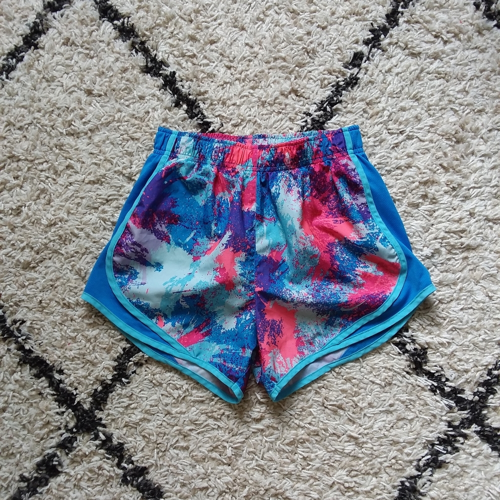 Nike Dri-FIT pink blue shorts